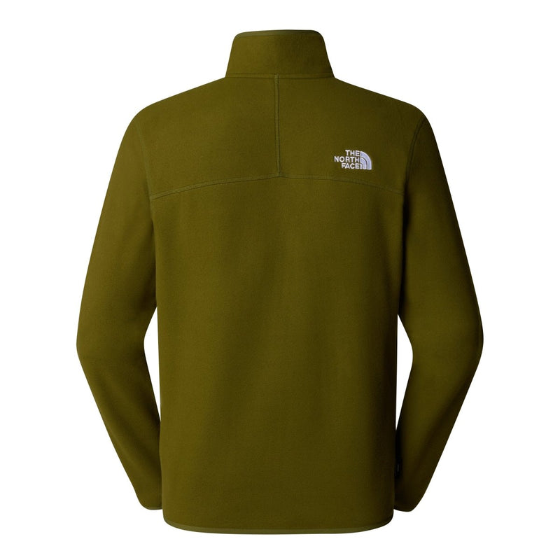 The North Face 100 Glacier 1/4 Zip Fleece - Forest Olive - Great Outdoors Ireland