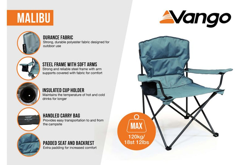 Vango Malibu Chair Granite - Great Outdoors Ireland