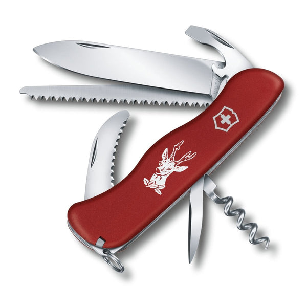 Victorinox Hunter Red Lock Blade Pocket Knife - Great Outdoors Ireland