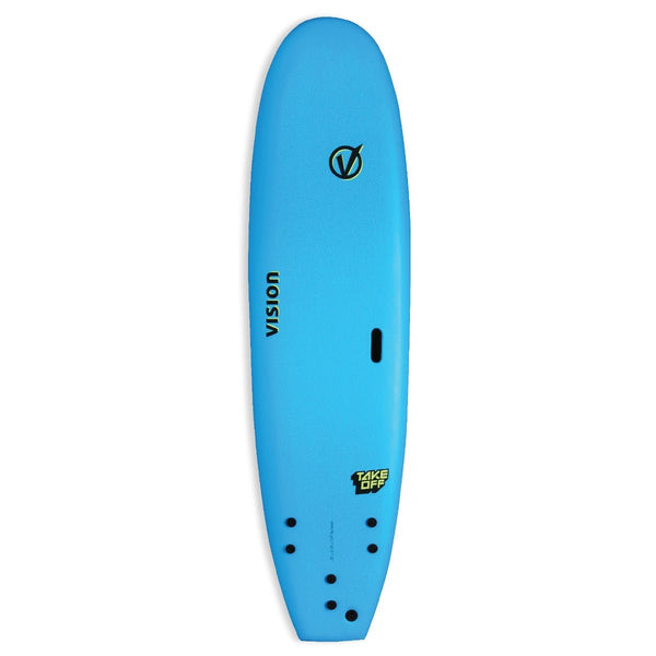 Vision Cyan/Green 7-0 Take Off Surfboard - Great Outdoors Ireland