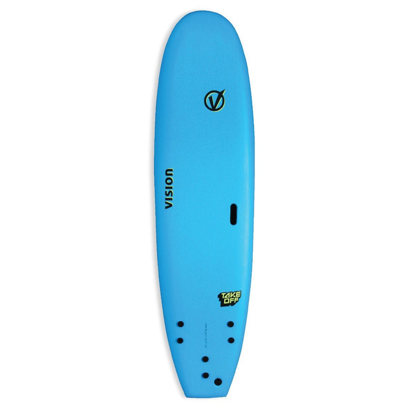 Vision Cyan/Green 8-0 Take Off Surfboard - Great Outdoors Ireland