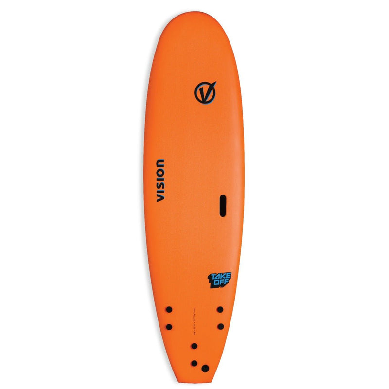Vision Orange/Cyan 7-0 Take Off Surfboard - Great Outdoors Ireland