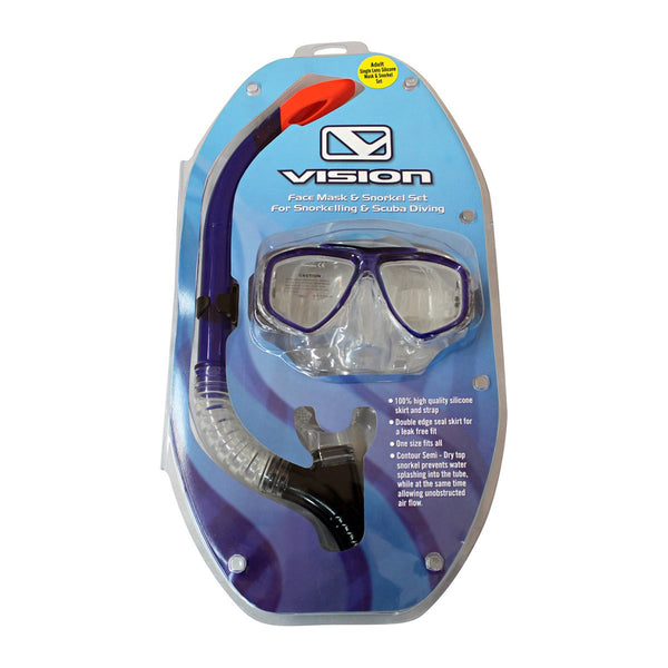 Vision Silicon Mask + Snorkel Set - Great Outdoors Ireland