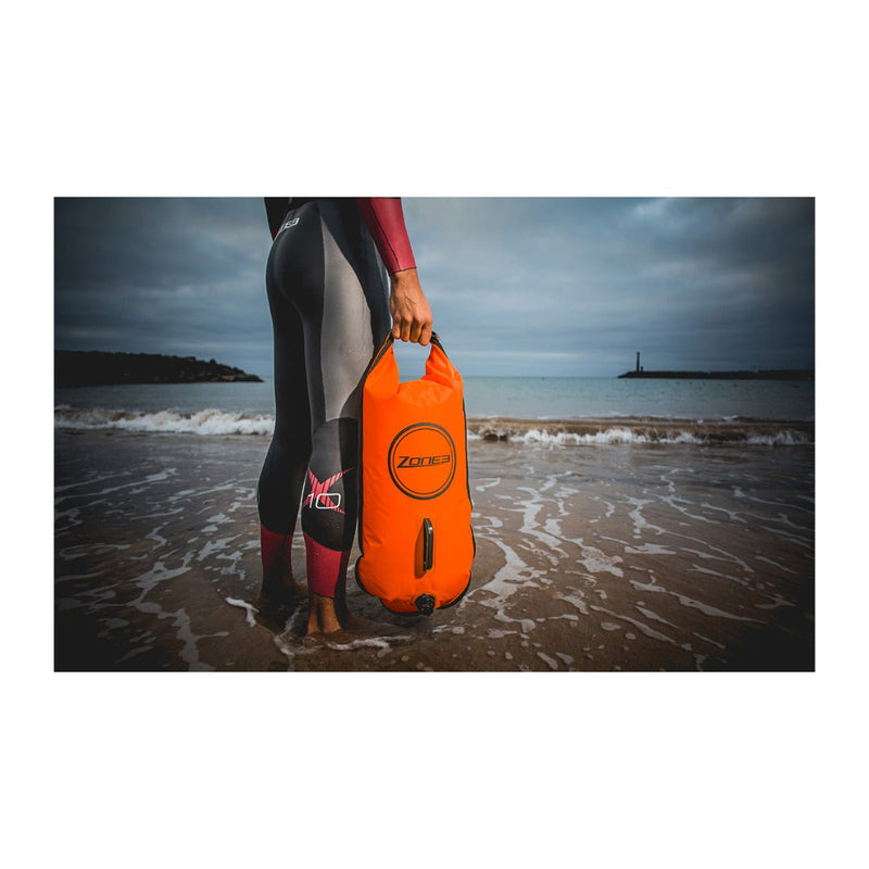 Zone3 Swim Buoy/Dry Bag 28L - Orange - Great Outdoors Ireland